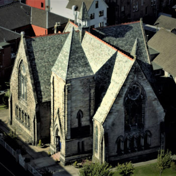 Cadzow Church aerial photo