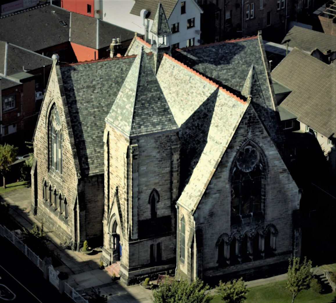 Cadzow Church aerial photo